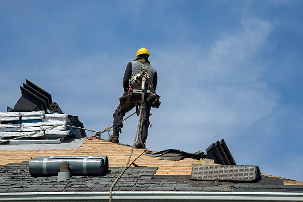 Professional Roof Replacement technician working in Glade Hill, VA